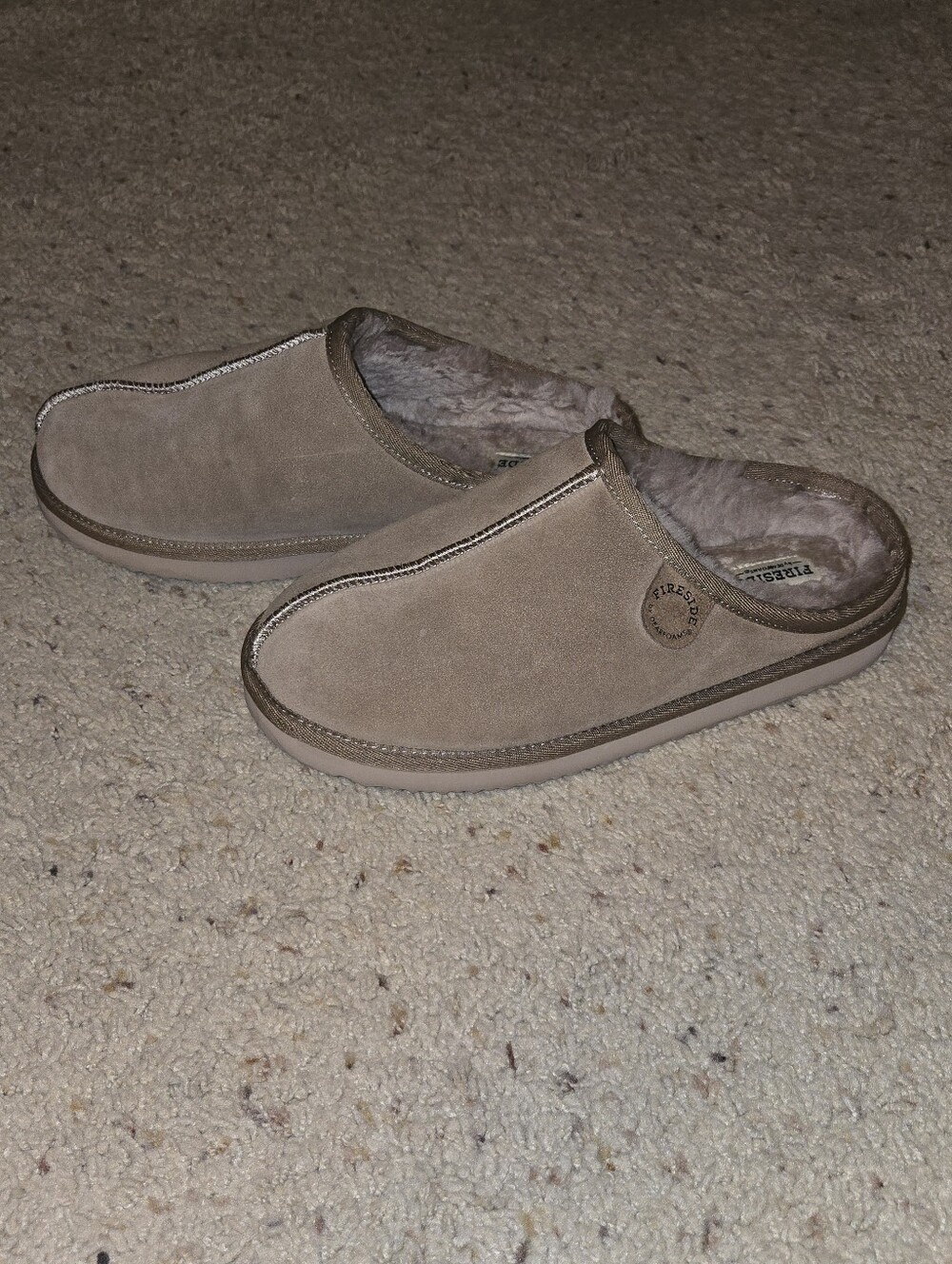 Fireside DRIFTWOOD Greta Genuine Shearling Clog Slipper (Women)DEARFOAMS Size 10